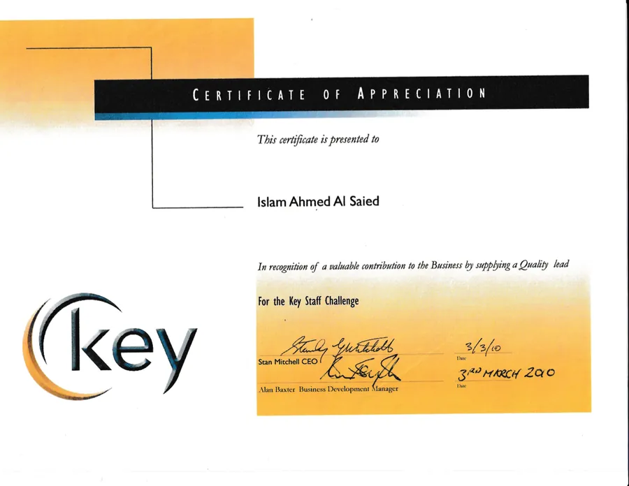 Experience Certificate (Scan 2)